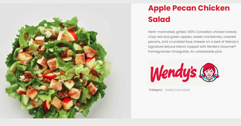 Wendy's Healthy Option
