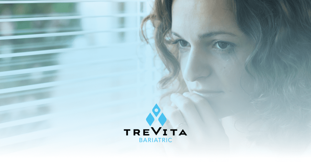 A person feeling relieved and calm post-bariatric surgery.